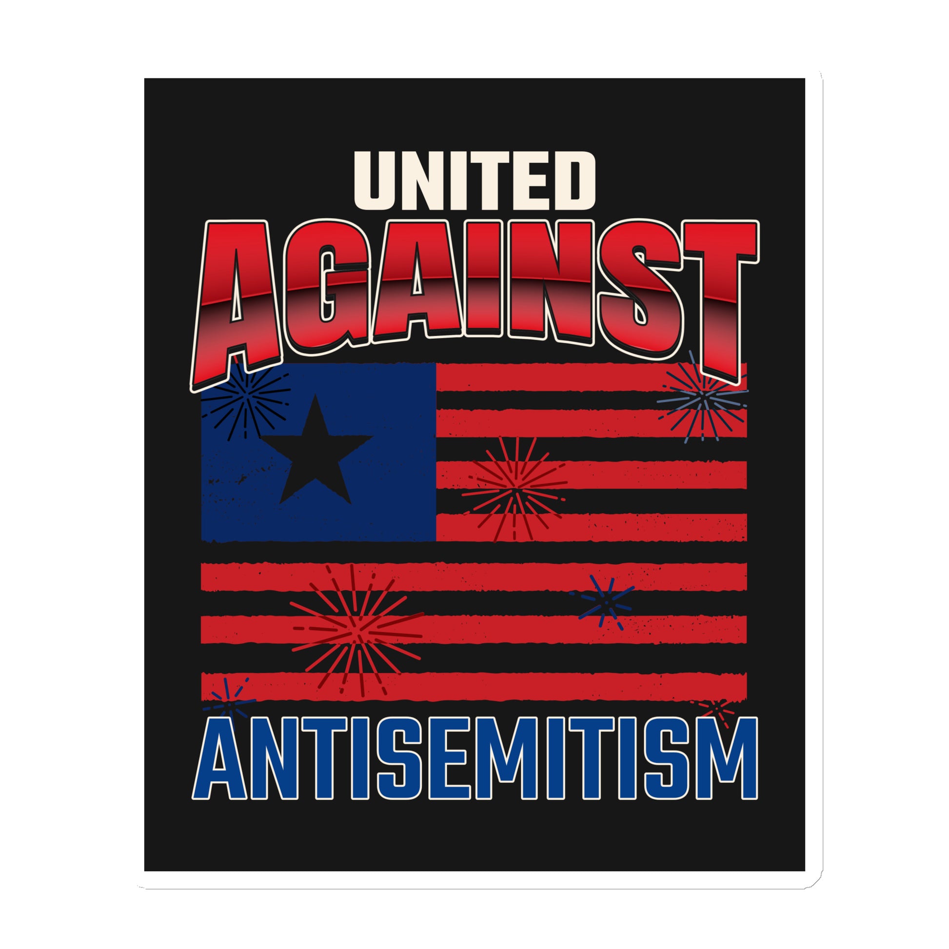 USA Edition | United Against Antisemitism | Die-Cut Magnet
