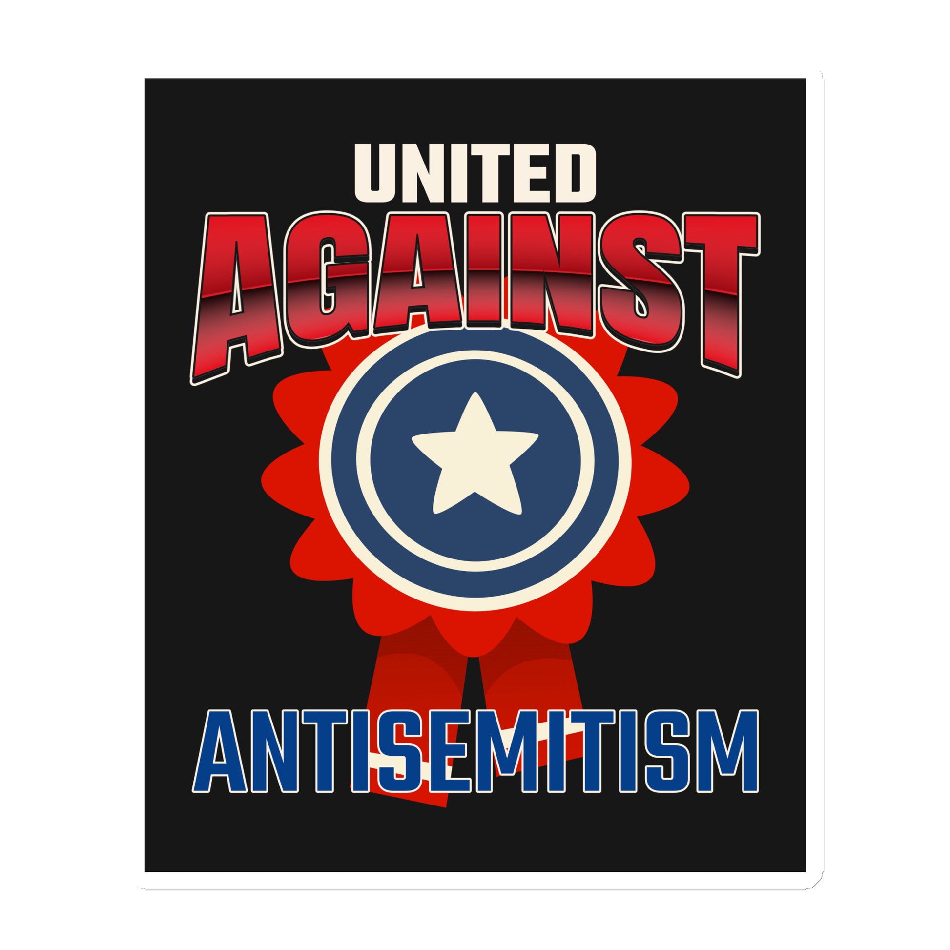 USA Edition | United Against Antisemitism | Die-Cut Magnet