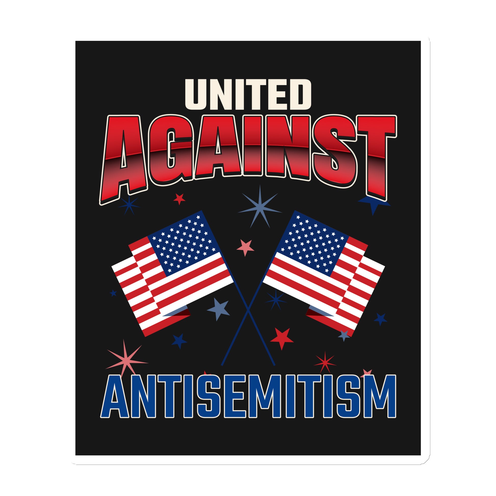 USA Edition | United Against Antisemitism | Die-Cut Magnet
