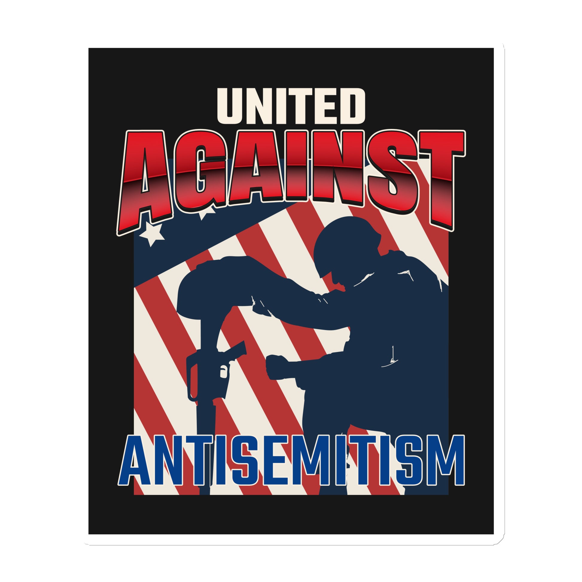 USA Edition | United Against Antisemitism | Die-Cut Magnet