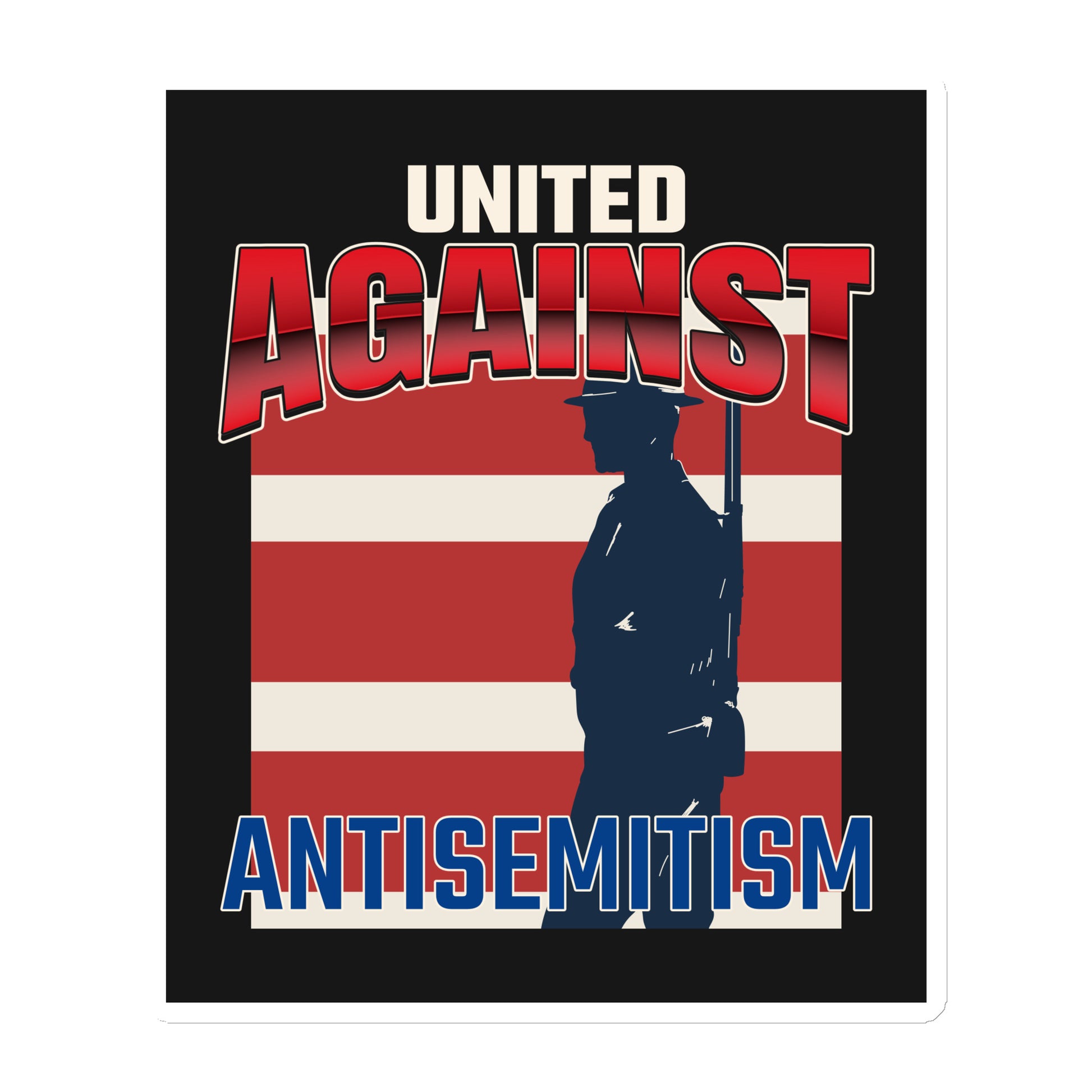 USA Edition | United Against Antisemitism | Die-Cut Magnet