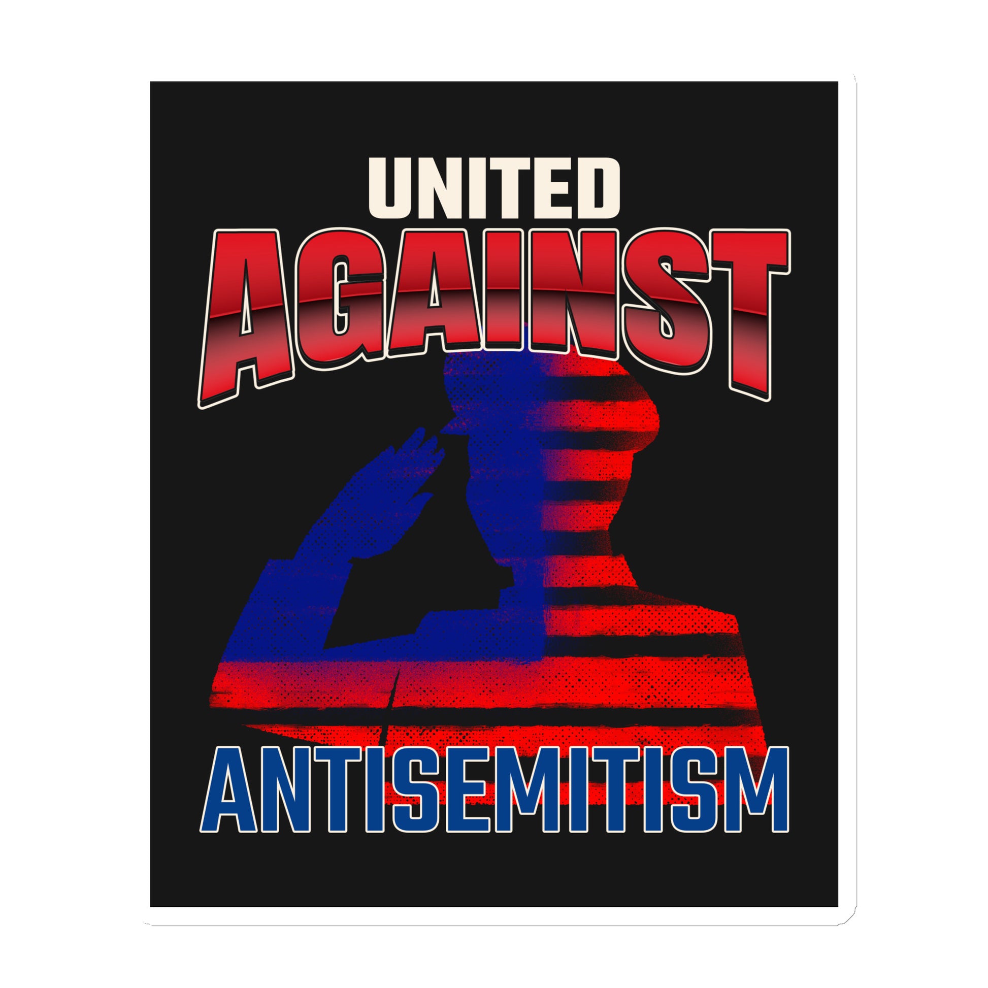 USA Edition | United Against Antisemitism | Die-Cut Magnet