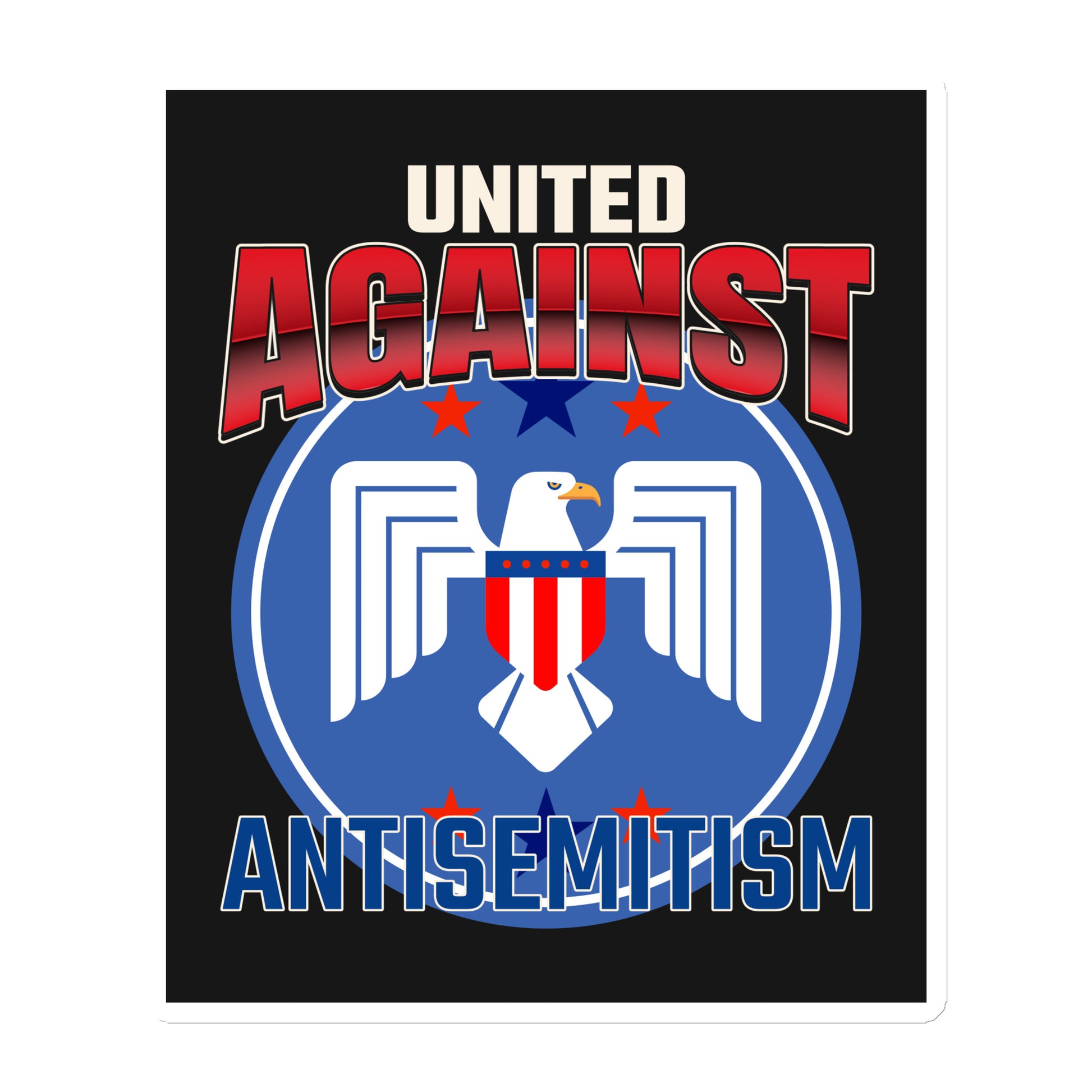 USA Edition | United Against Antisemitism | Die-Cut Magnet