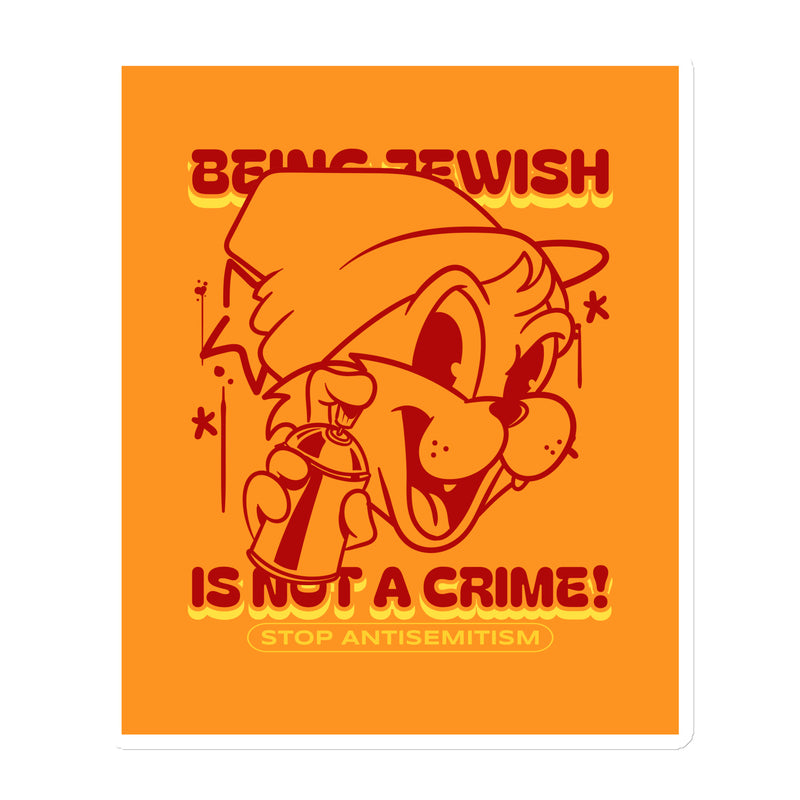 Streetart Graffiti Cartoon | Antisemitism | Die-Cut Magnet