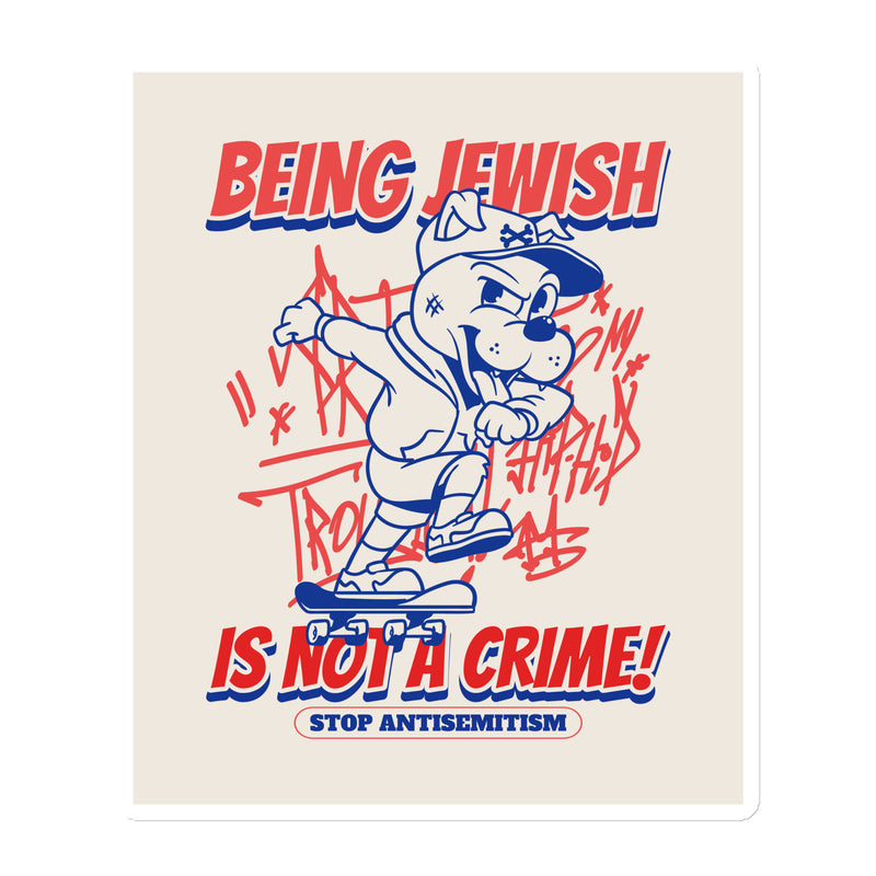 Streetart Graffiti Cartoon | Antisemitism | Die-Cut Magnet