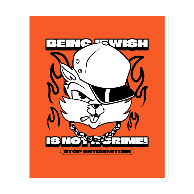 Streetart Graffiti Cartoon | Antisemitism | Die-Cut Magnet