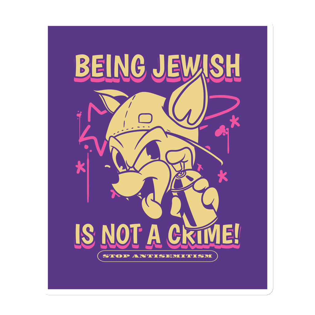 Streetart Graffiti Cartoon | Antisemitism | Die-Cut Magnet