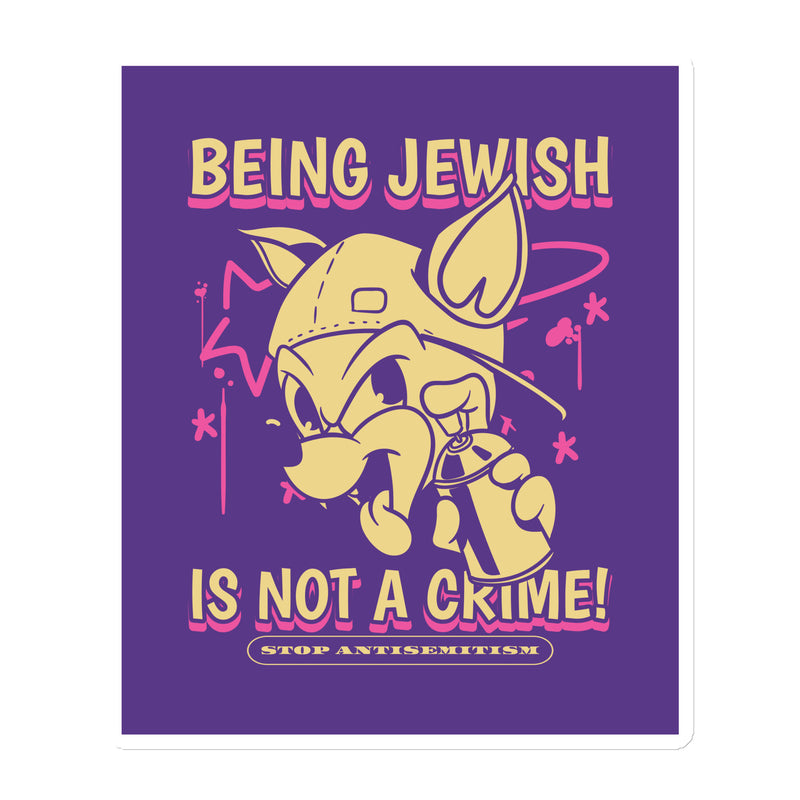 Streetart Graffiti Cartoon | Antisemitism | Die-Cut Magnet