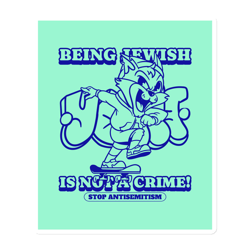 Streetart Graffiti Cartoon | Antisemitism | Die-Cut Magnet