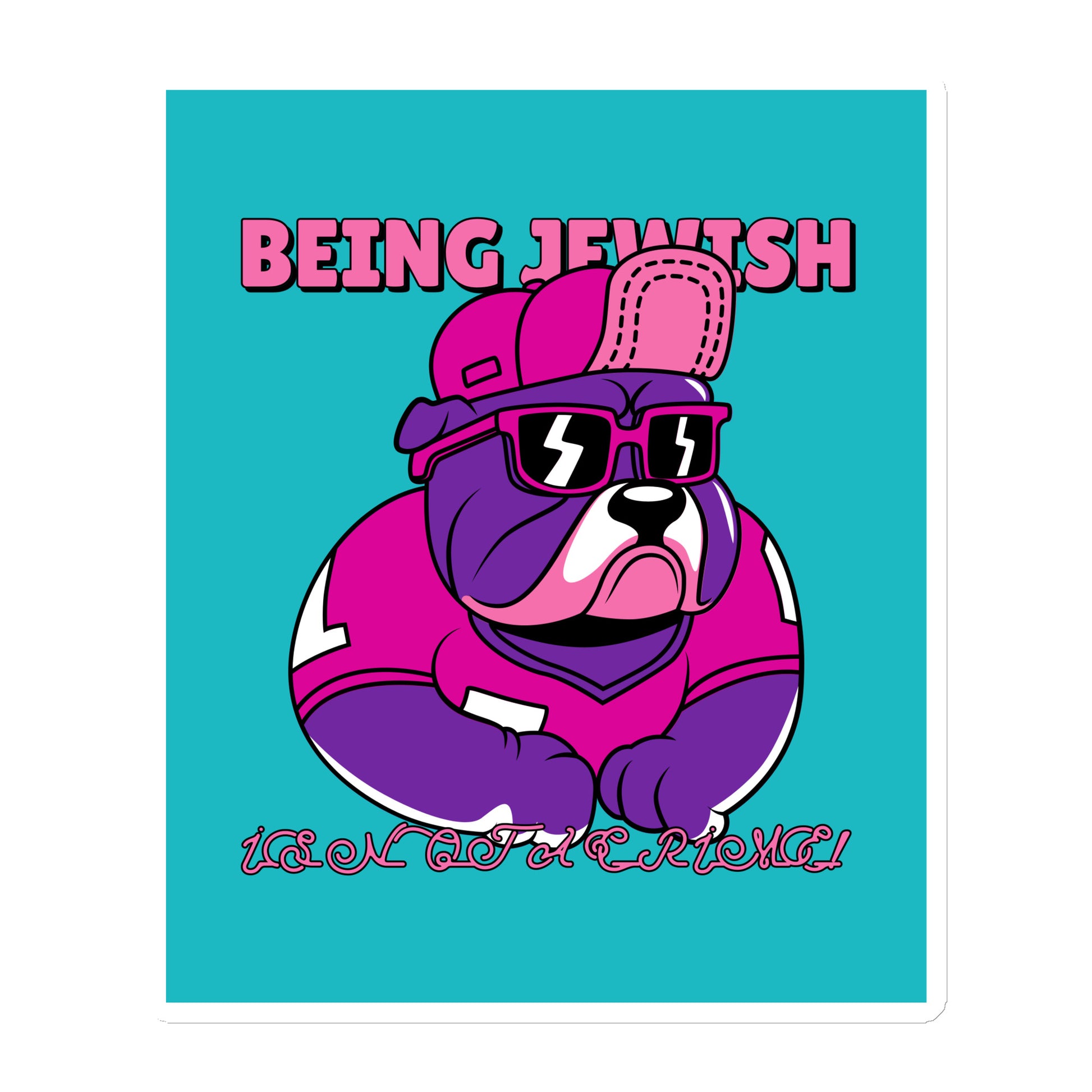 Streetart Graffiti Cartoon | Antisemitism | Die-Cut Magnet