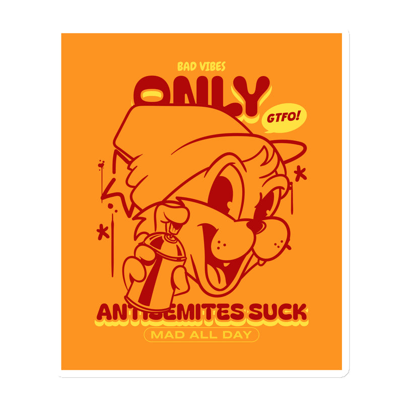Streetart Graffiti Cartoon | Antisemitism | Die-Cut Magnet