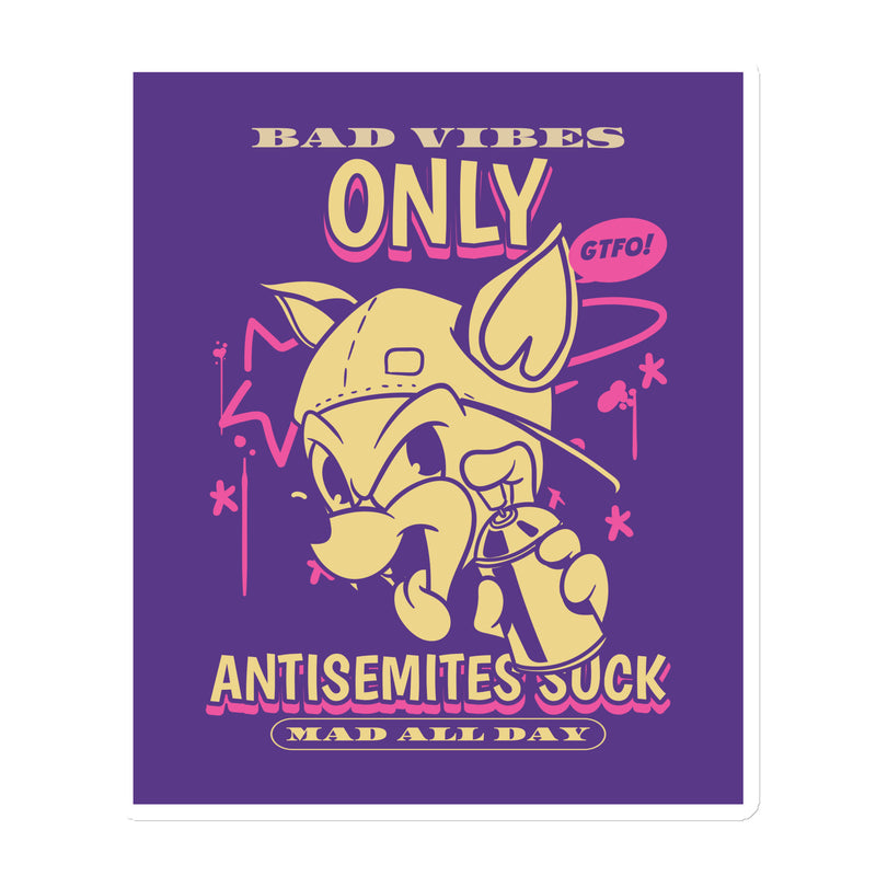 Streetart Graffiti Cartoon | Antisemitism | Die-Cut Magnet