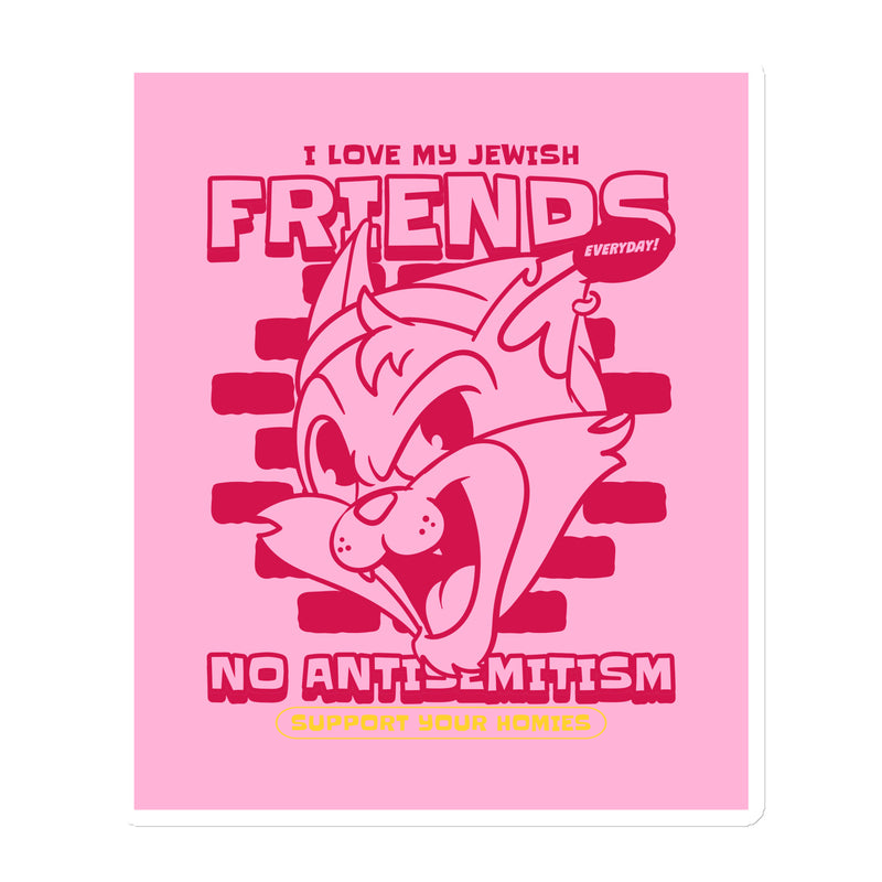 Streetart Graffiti Cartoon | Antisemitism | Die-Cut Magnet