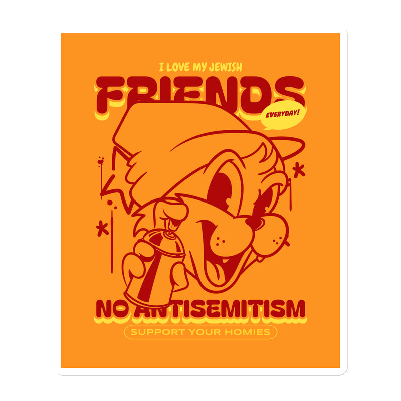 Streetart Graffiti Cartoon | Antisemitism | Die-Cut Magnet