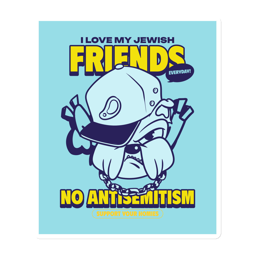 Streetart Graffiti Cartoon | Antisemitism | Die-Cut Magnet