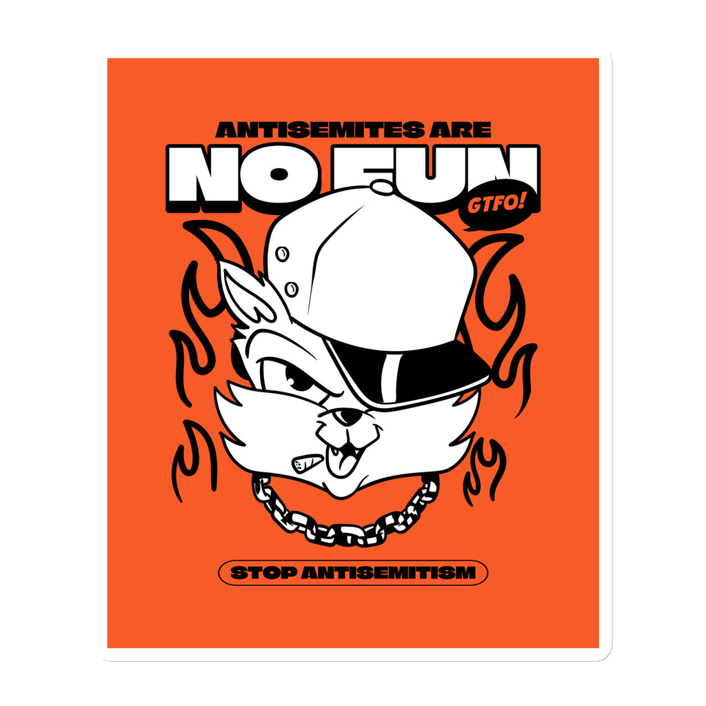 Streetart Graffiti Cartoon | Antisemitism | Die-Cut Magnet