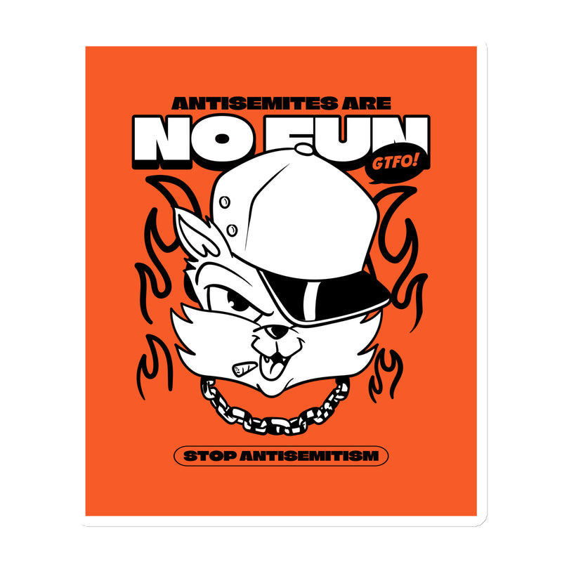 Streetart Graffiti Cartoon | Antisemitism | Die-Cut Magnet