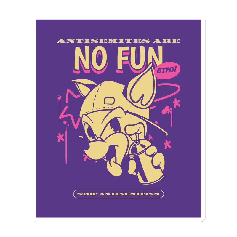 Streetart Graffiti Cartoon | Antisemitism | Die-Cut Magnet