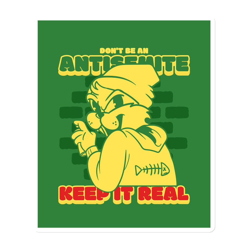 Streetart Graffiti Cartoon | Antisemitism | Die-Cut Magnet