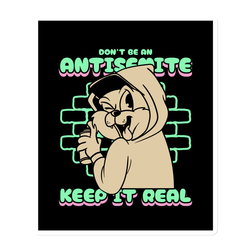 Streetart Graffiti Cartoon | Antisemitism | Die-Cut Magnet