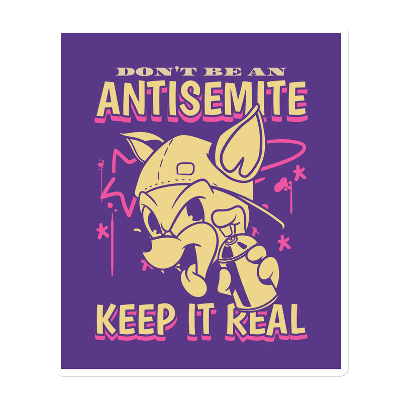 Streetart Graffiti Cartoon | Antisemitism | Die-Cut Magnet