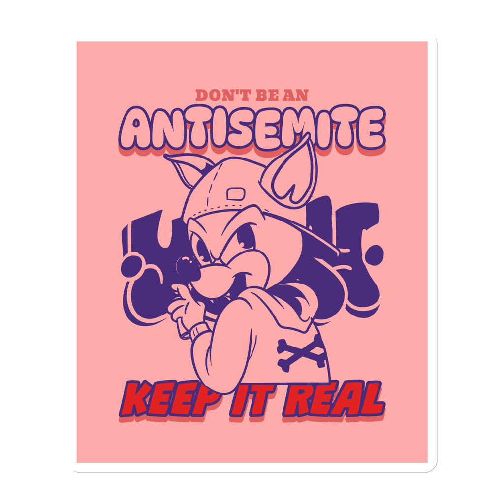 Streetart Graffiti Cartoon | Antisemitism | Die-Cut Magnet