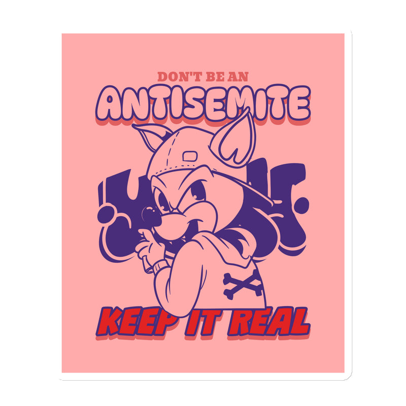 Streetart Graffiti Cartoon | Antisemitism | Die-Cut Magnet
