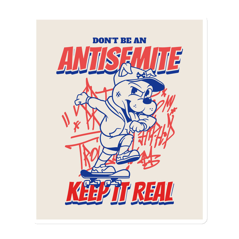 Streetart Graffiti Cartoon | Antisemitism | Die-Cut Magnet