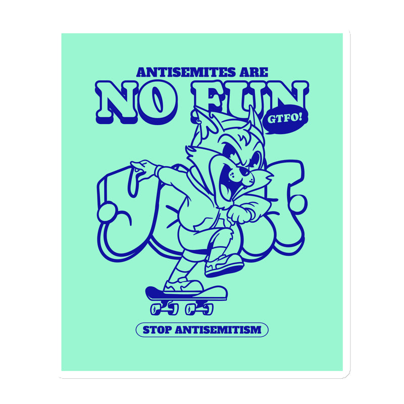 Streetart Graffiti Cartoon | Antisemitism | Die-Cut Magnet