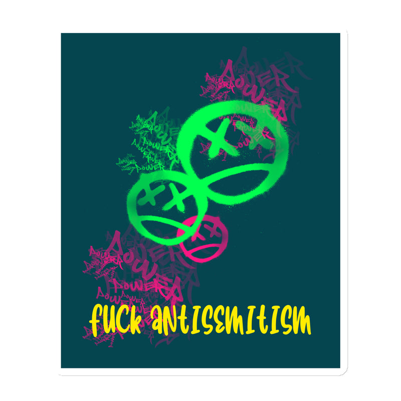 Fuck Antisemitism Graffiti | Die-Cut Magnet