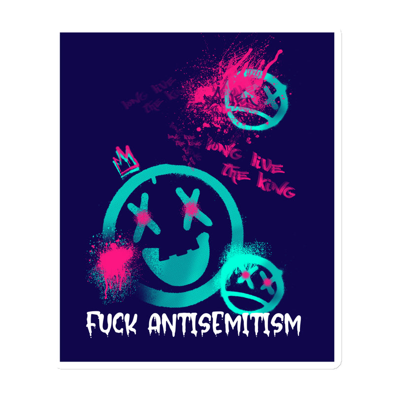 Fuck Antisemitism Graffiti | Die-Cut Magnet