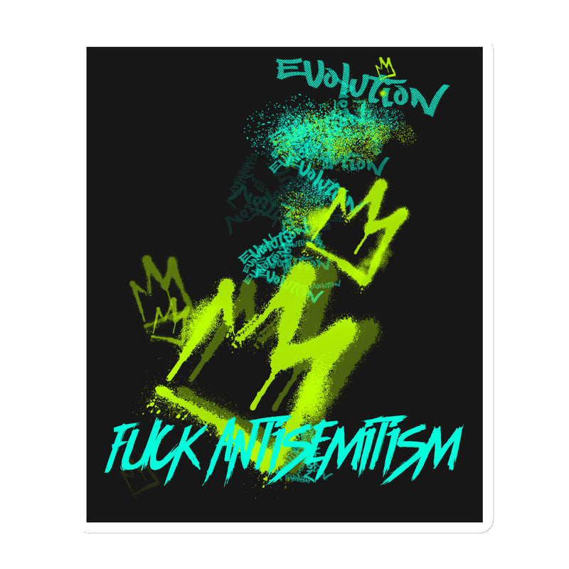Fuck Antisemitism Graffiti | Die-Cut Magnet