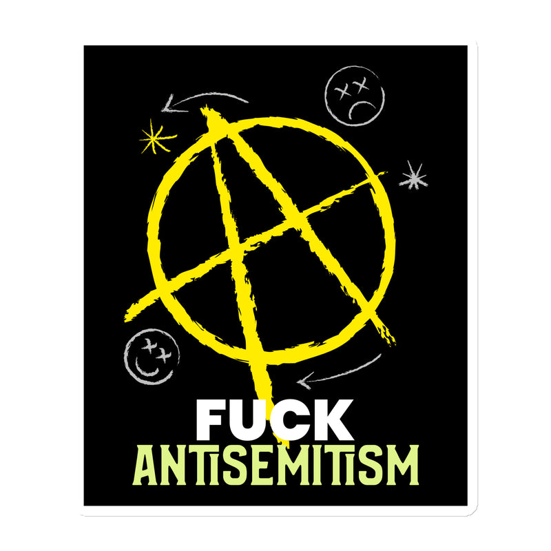 Fuck Antisemitism Graffiti | Die-Cut Magnet