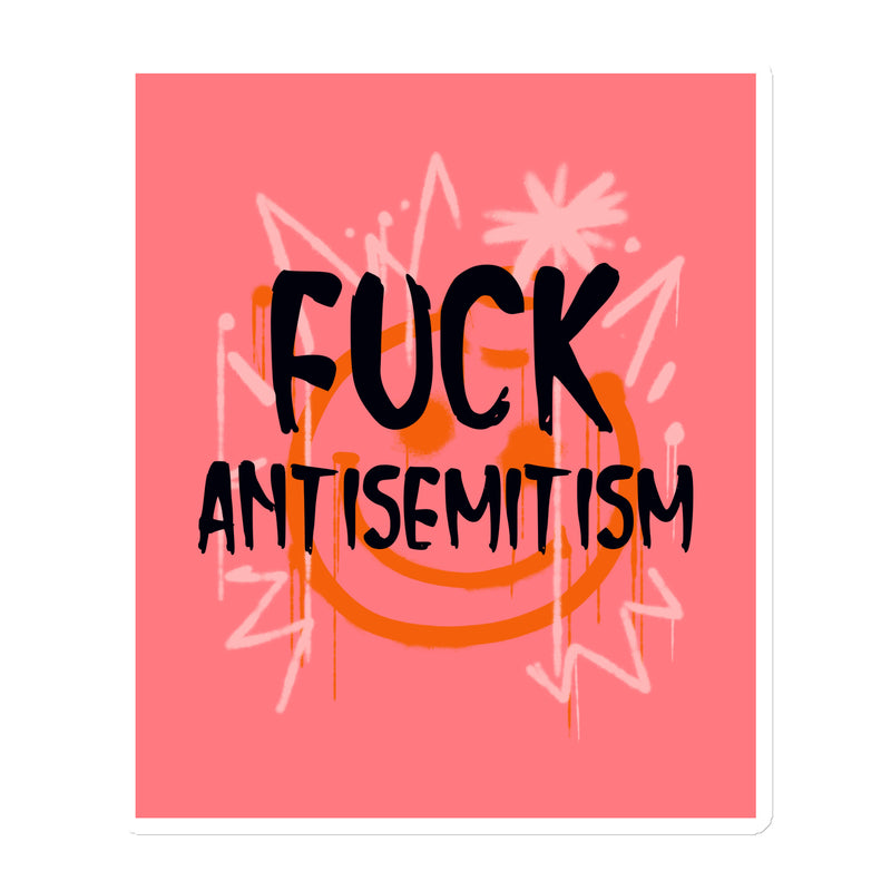 Fuck Antisemitism Graffiti | Die-Cut Magnet