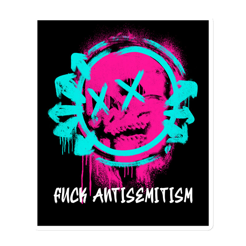 Fuck Antisemitism Graffiti | Die-Cut Magnet