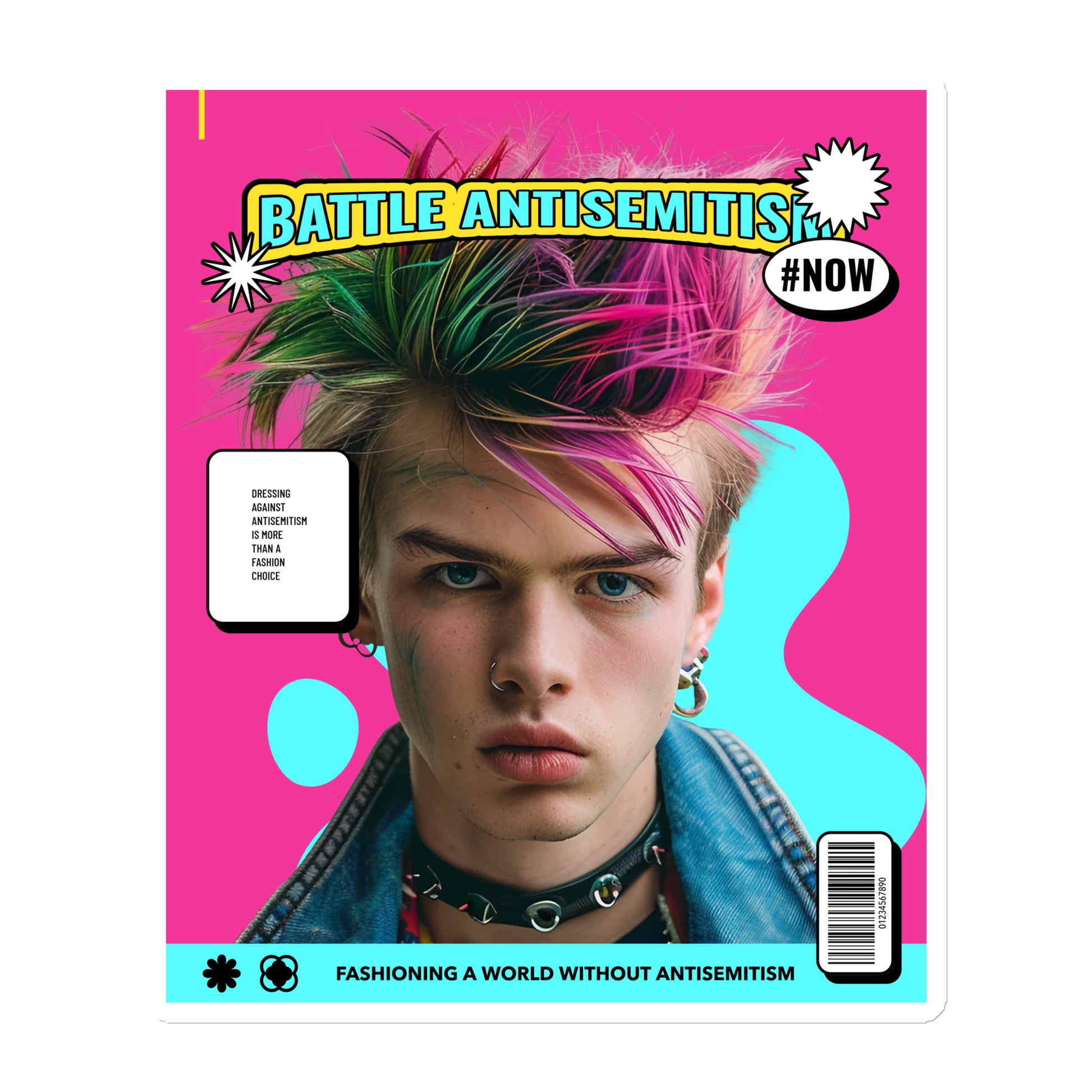 80's Fashion Trend | Battle Antisemitism | Die-Cut Magnet