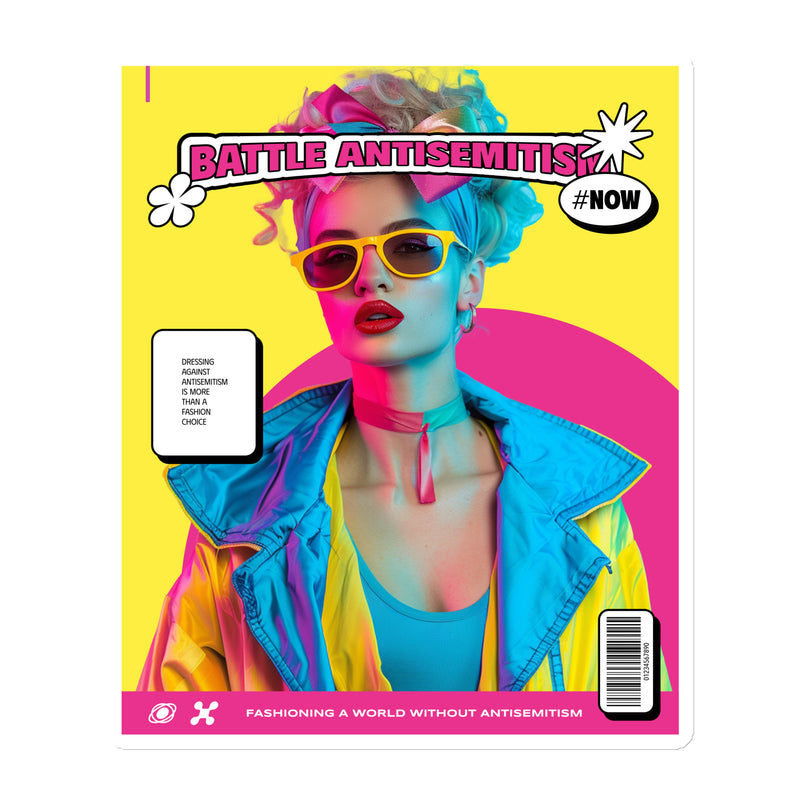 80's Fashion Trend | Battle Antisemitism | Die-Cut Magnet