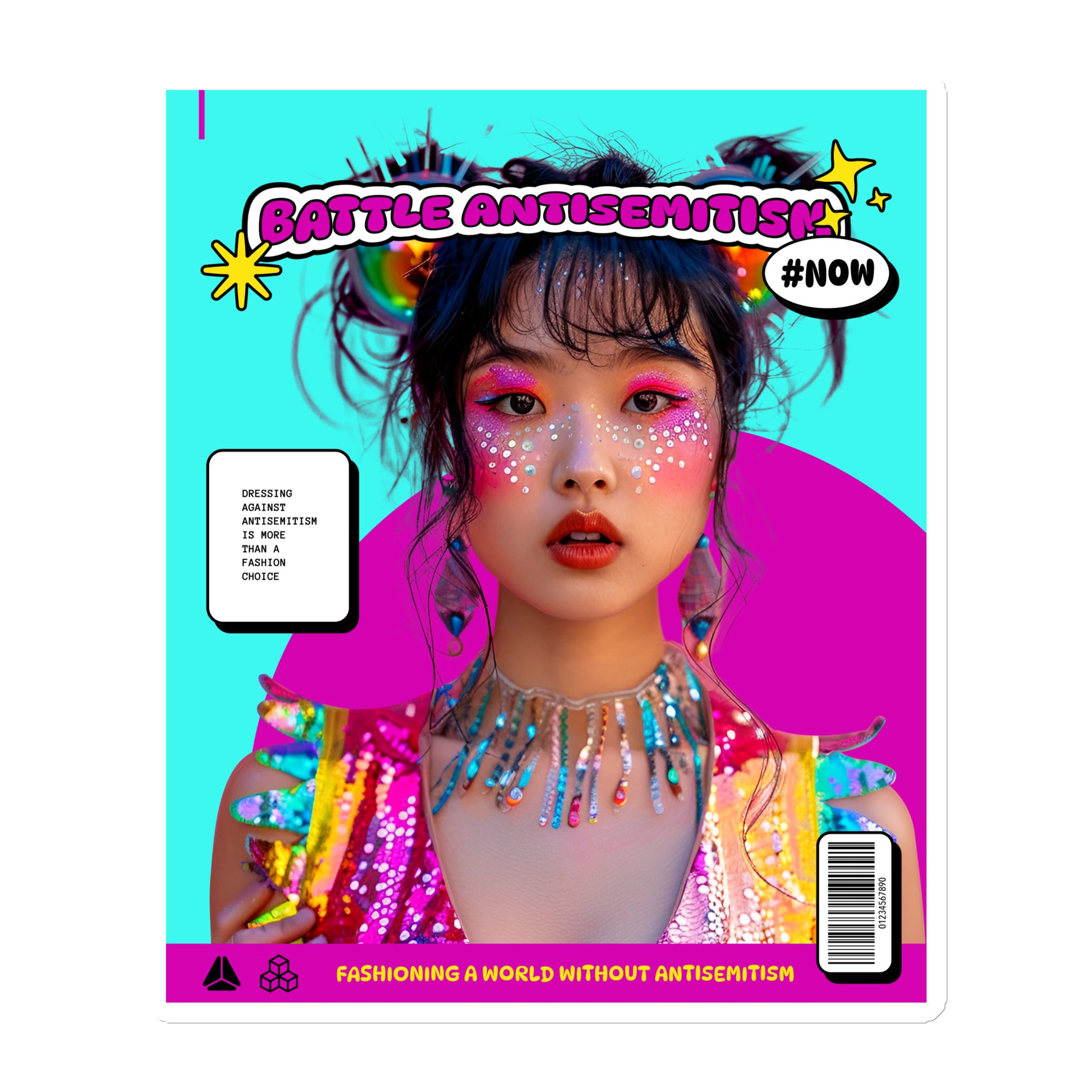 80's Fashion Trend | Battle Antisemitism | Die-Cut Magnet