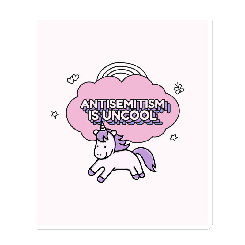 Unicorn Antisemitism Is Uncool | Die-Cut Magnet