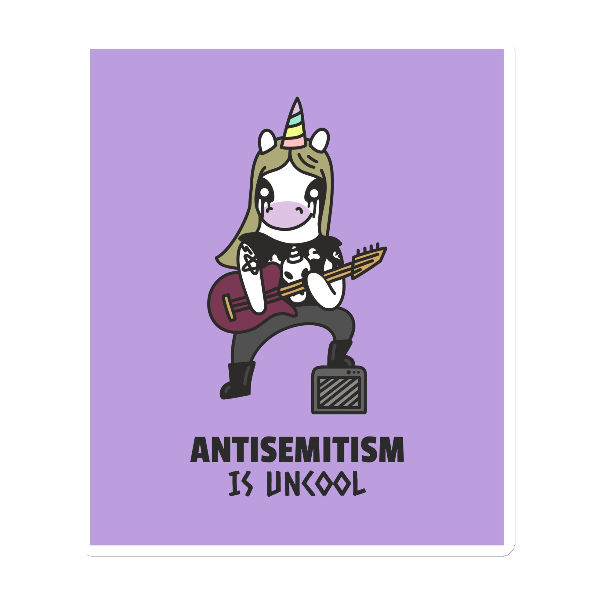 Unicorn Antisemitism Is Uncool | Die-Cut Magnet