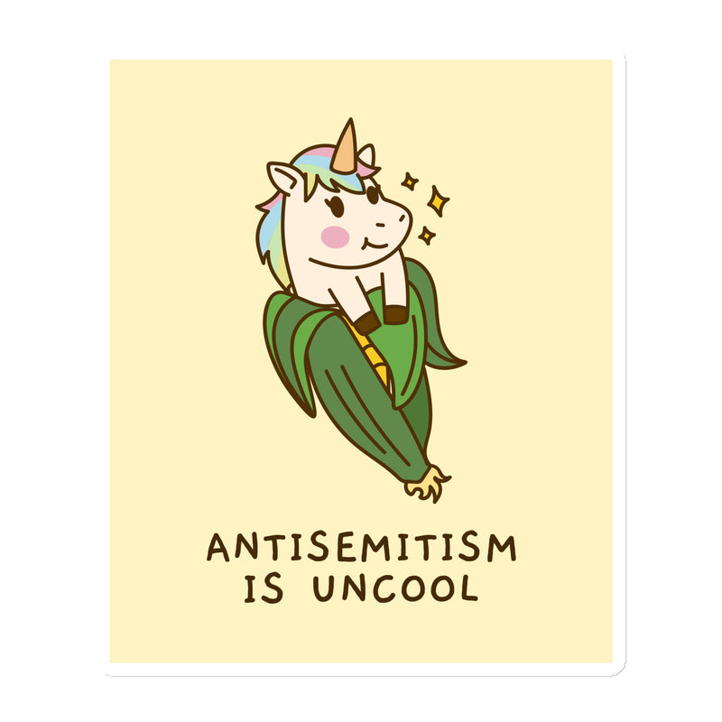 Unicorn Antisemitism Is Uncool | Die-Cut Magnet