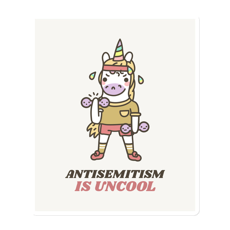 Unicorn Antisemitism Is Uncool | Die-Cut Magnet