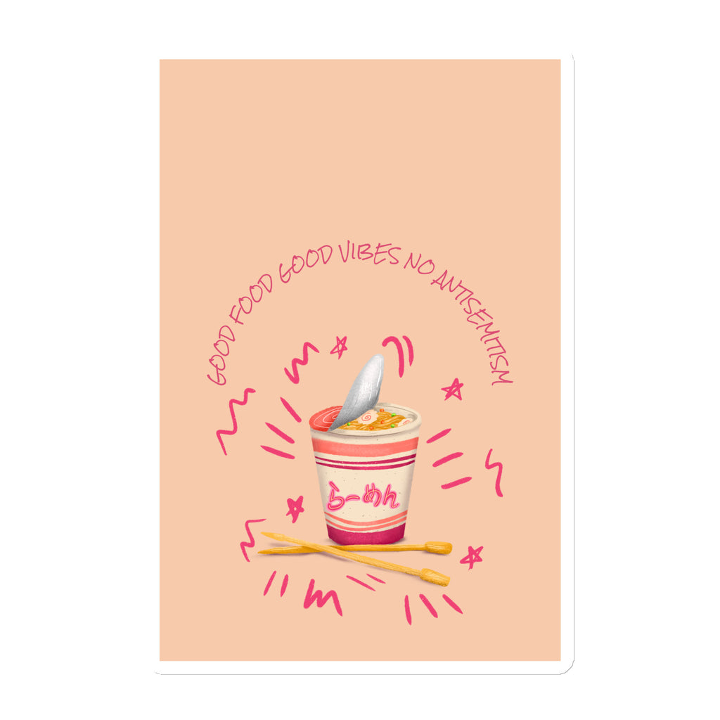 Mealtime Without Antisemitism | Die-Cut Magnet