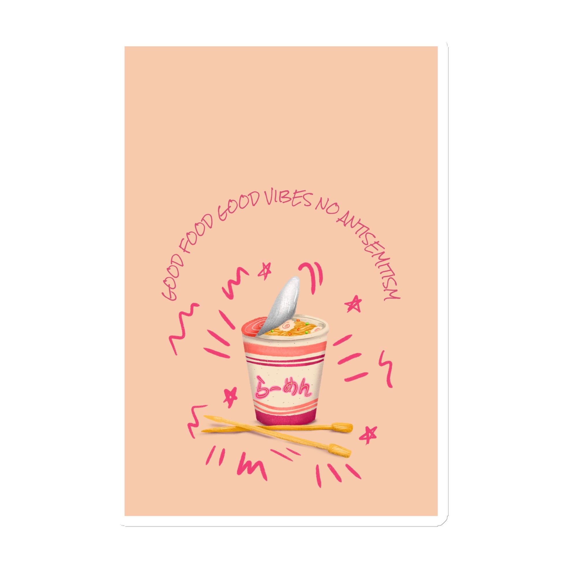 Mealtime Without Antisemitism | Die-Cut Magnet