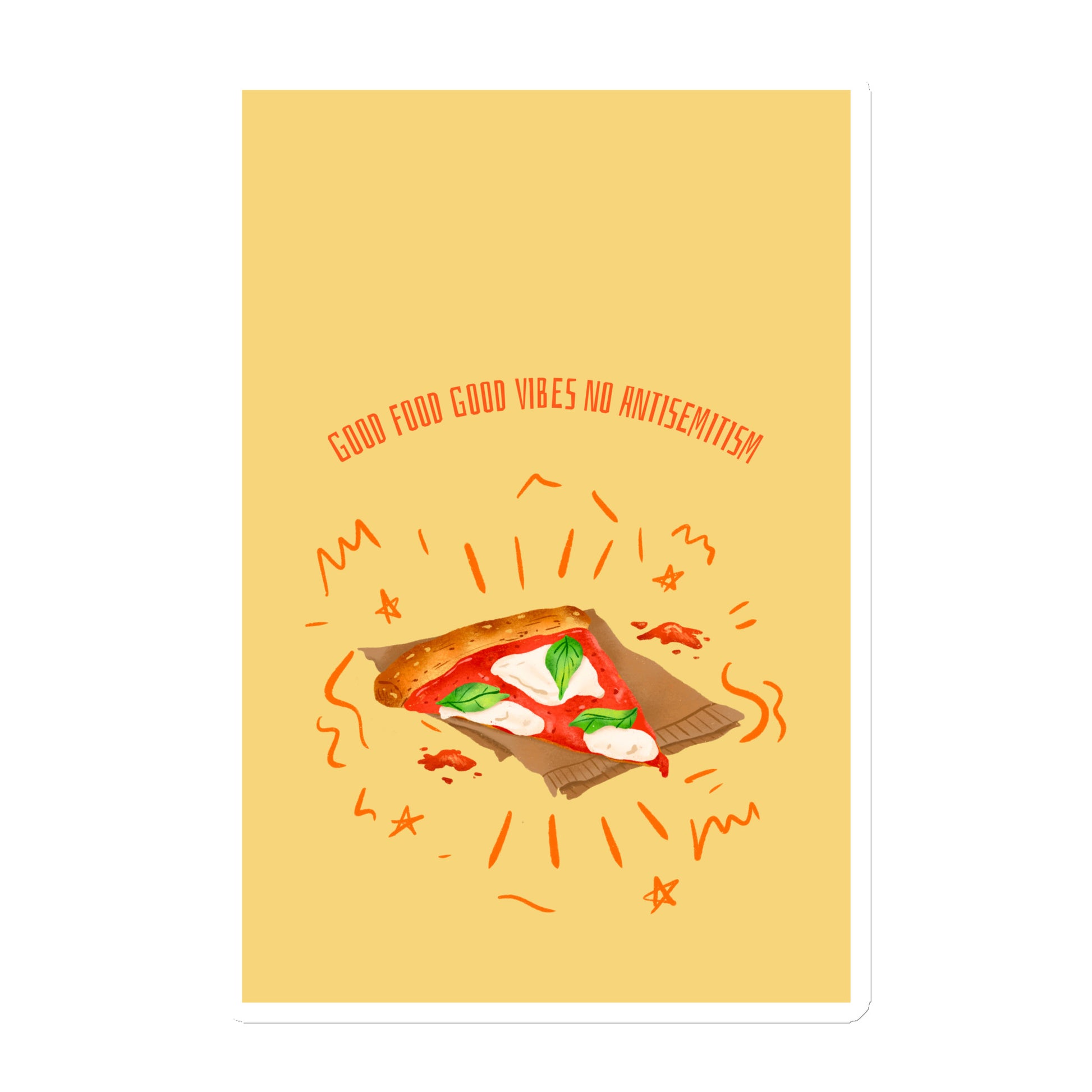 Mealtime Without Antisemitism | Die-Cut Magnet