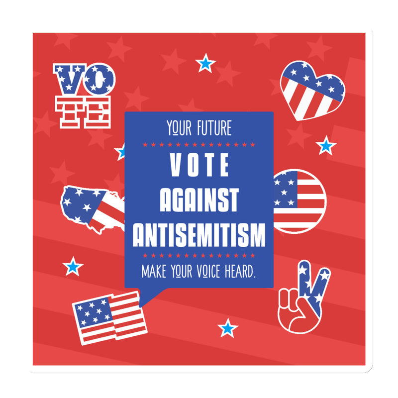 Vote Against Antisemitism | Die-Cut Magnet