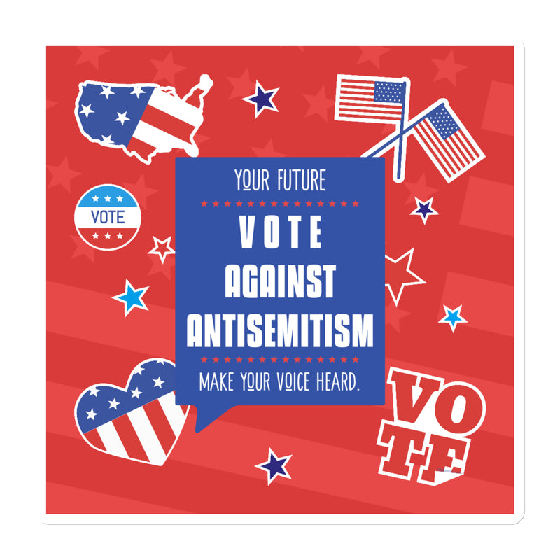 Vote Against Antisemitism | Die-Cut Magnet
