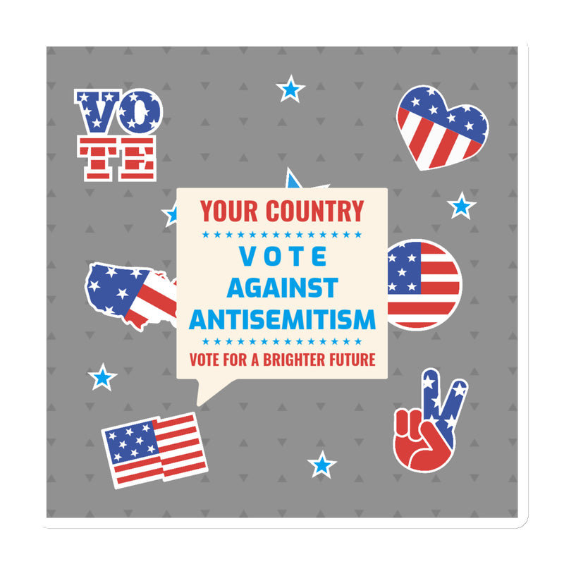 Vote Against Antisemitism | Die-Cut Magnet