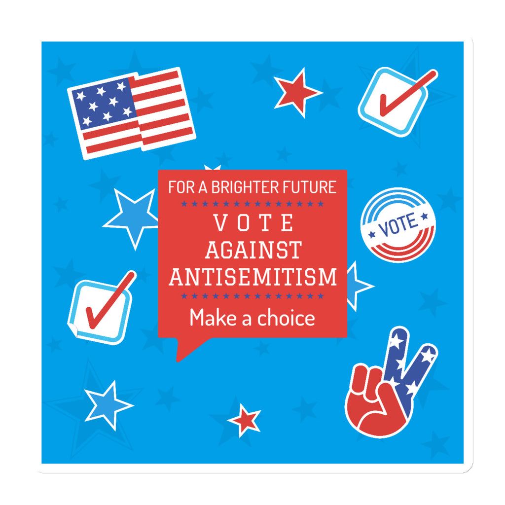 Vote Against Antisemitism | Die-Cut Magnet