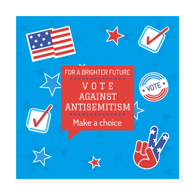 Vote Against Antisemitism | Die-Cut Magnet